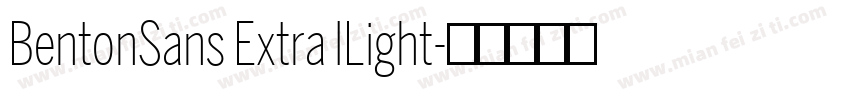 BentonSans Extra lLight字体转换